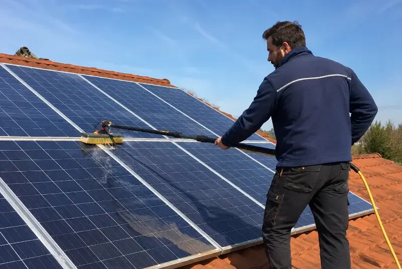 Nettoyage et entretien de panneaux solaires au Grand-Serre