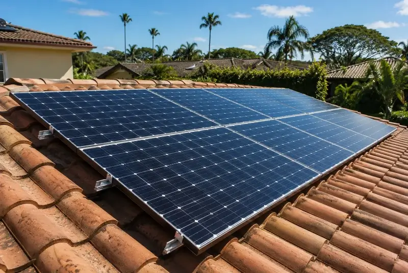 Installation de panneaux solaires au Grand-Serre